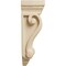 Ekena Millwork 4"W x 2 1/2"D x 7 1/2"H Cole Pilaster Wood Corbel, Rubberwood CORW04X02X07CORW - alternate 3